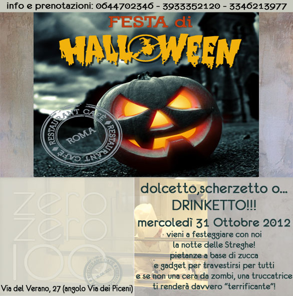 Dolcetto, scherzetto o drinketto?
