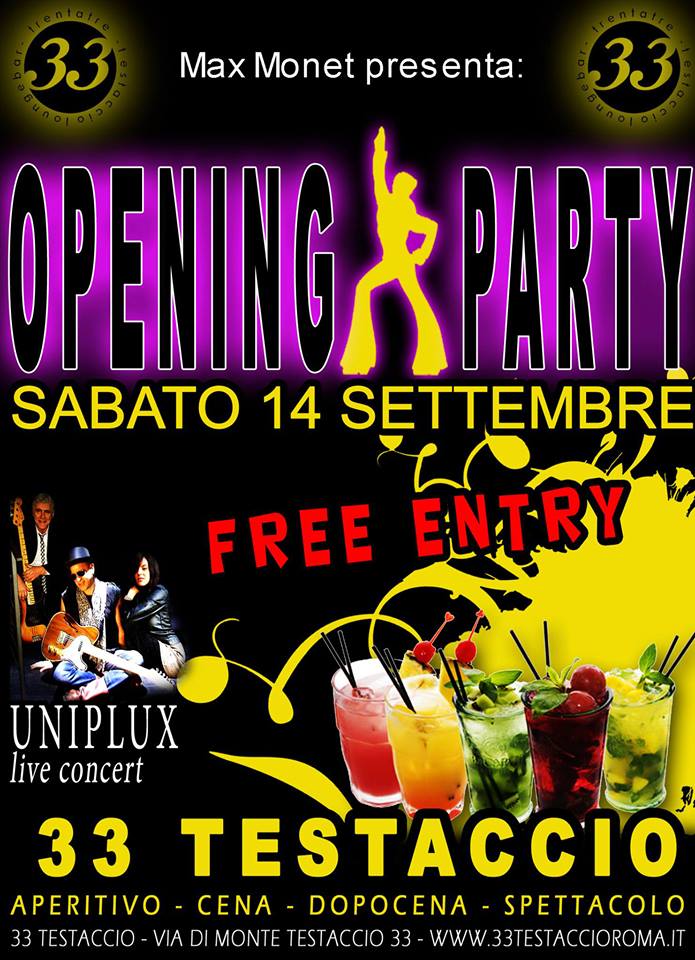 Opening Party @Tr3ntatr3 a Testaccio