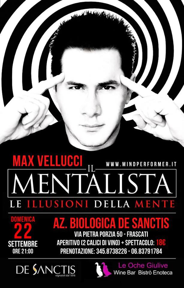 Spettacolo di Mentalismo e Aperitivo