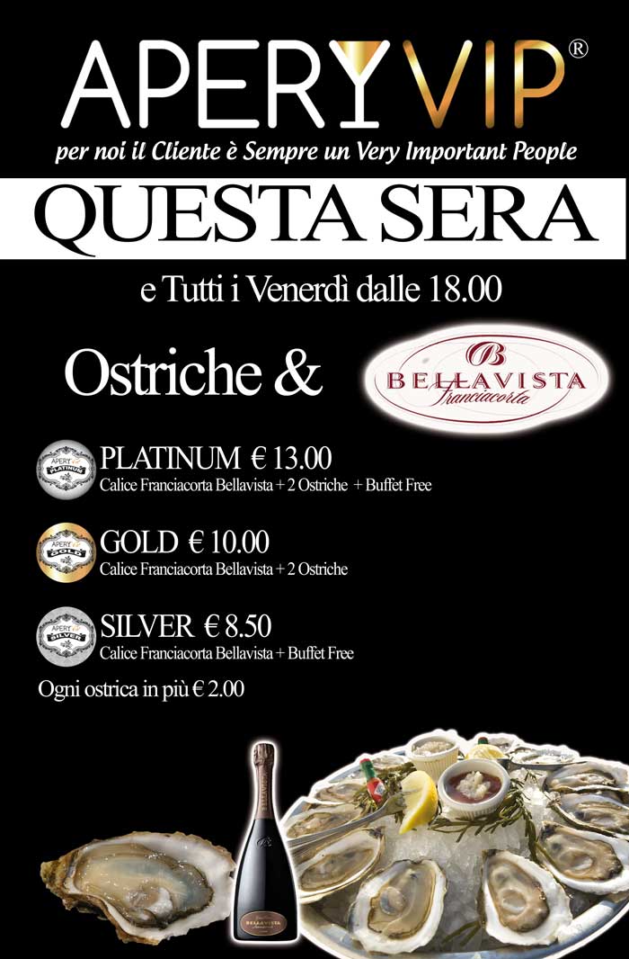 Aperyvip: Edizione Ostriche e Franciacorta