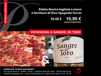 Il venerd aperitivo dal Principe con Patanegra e Sangre de Toro