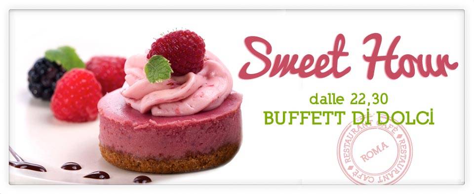 Sweet Hour dalle 22.30 buffet di dolci allo ZeroZero100