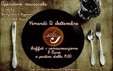 Aperitivo musicale al Sofa Wine Bar