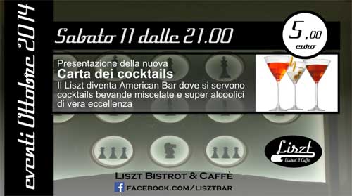 Liszt Bistrot - Presentazione carta dei cocktail 2014-2015