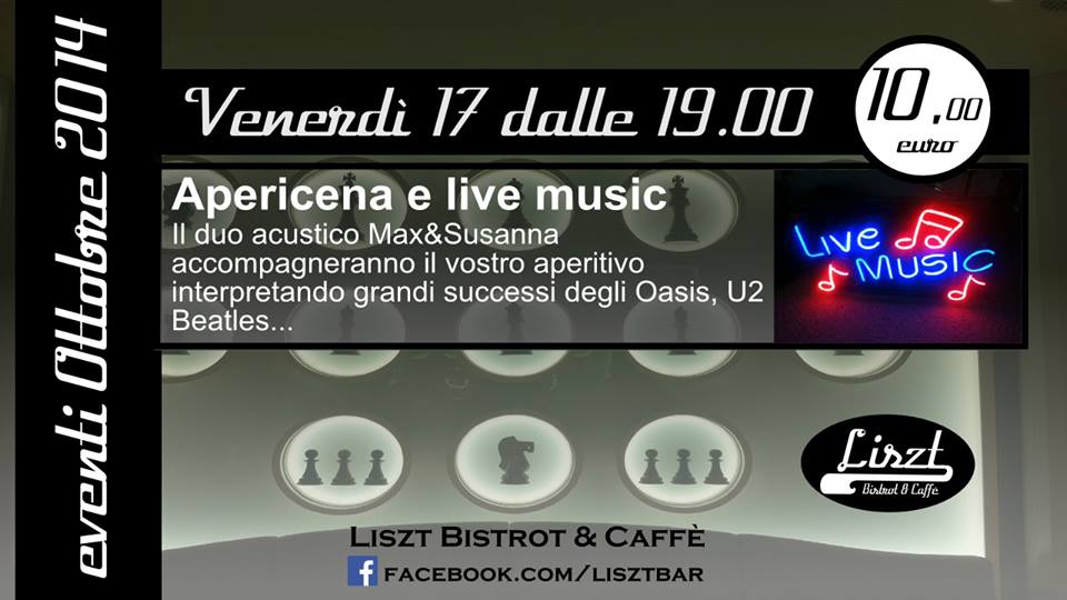 Apericena e Live Music al Liszt Bistrot - Roma EUR