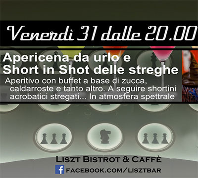 Aperitivo zucca e caldarroste al Liszt Bistrot