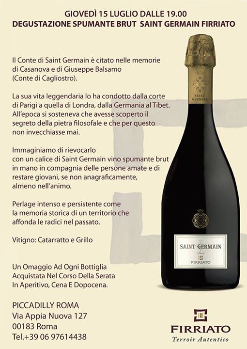 Aperitivo con spumante brut a Roma