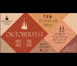 Oktoberfest a Roma con Aperitivo, Apericena a Buffet e Cena Bavarese.