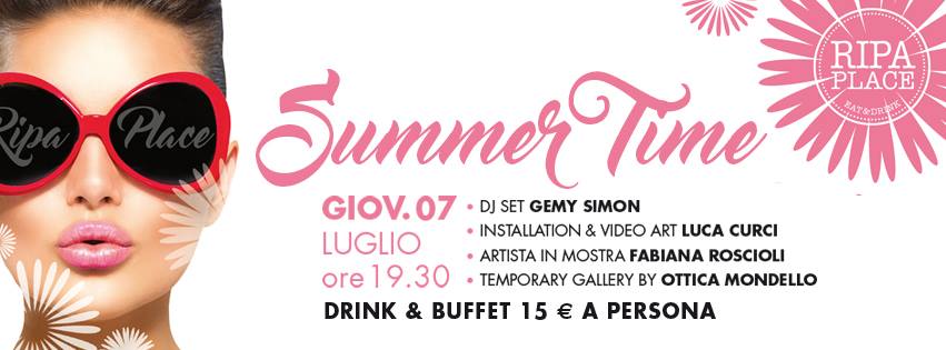 Aperitivo Summer Time al Ripa Place: festa dell