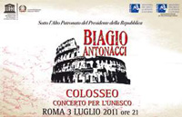 Biagio Antonacci al Colosseo