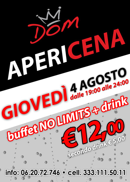 Apericena a bordo piscina 