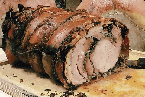 Champagne & Porchetta al Rose Bar