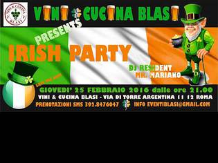 Aperitivo Irish Party a Roma