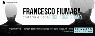 Francesco Fiumara in Concerto Al Solito Posto