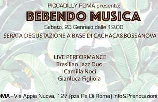Aperitivo Jazz, Cachaca & Bossanova a Roma.