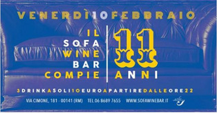 Il Sofa Wine Bar compie 11 anni